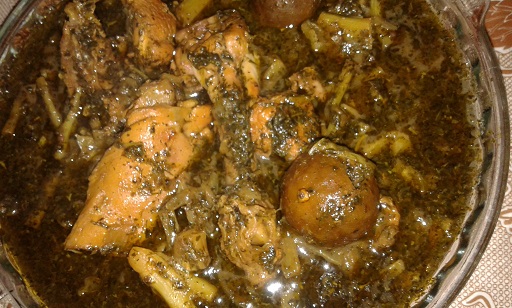 خورشت کنگر با مرغ